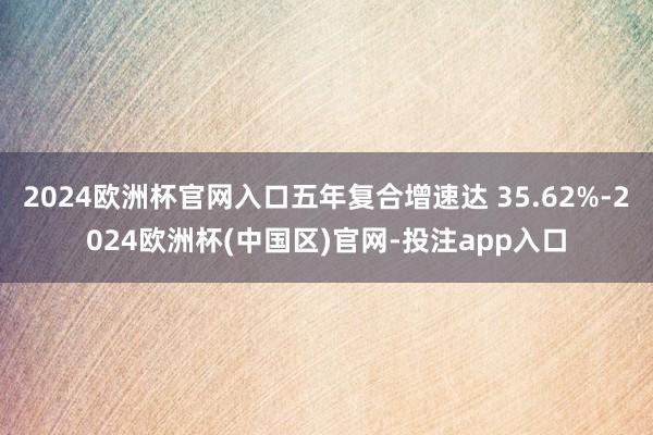 2024欧洲杯官网入口五年复合增速达 35.62%-2024