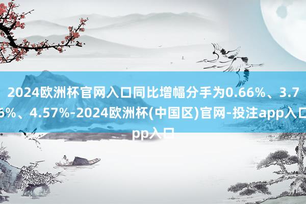 2024欧洲杯官网入口同比增幅分手为0.66%、3.76%、
