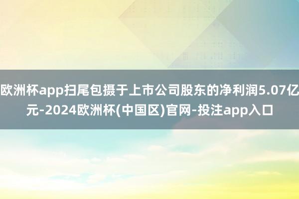 欧洲杯app扫尾包摄于上市公司股东的净利润5.07亿元-2024欧洲杯(中国区)官网-投注app入口