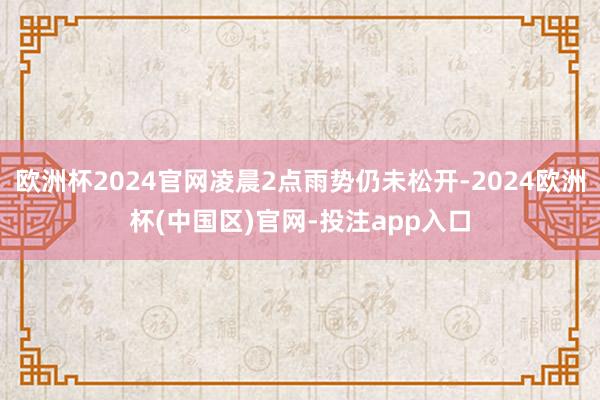 欧洲杯2024官网凌晨2点雨势仍未松开-2024欧洲杯(中国