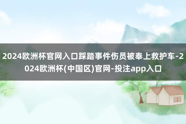 2024欧洲杯官网入口踩踏事件伤员被奉上救护车-2024欧洲